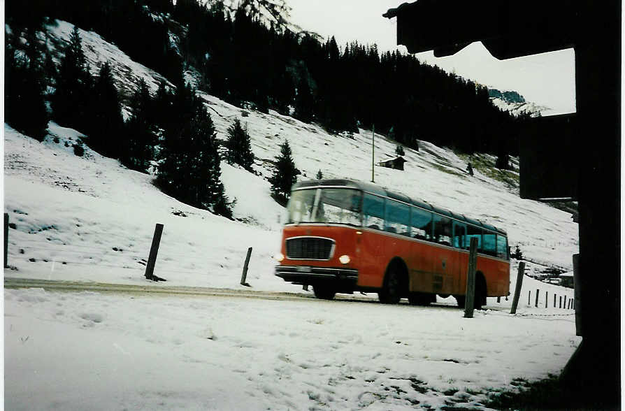 (002'530) - AFA Adelboden - Nr. 14/BE 43'089 - FBW/Gangloff im Januar 1988 in Adelboden, Gilbach