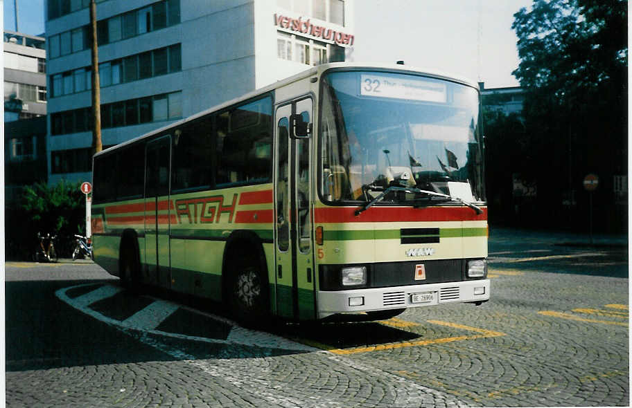 (012'622) - ATGH Heiligenschwendi - Nr. 5/BE 26'906 - NAW/R&J am 13. Juli 1995 beim Bahnhof Thun