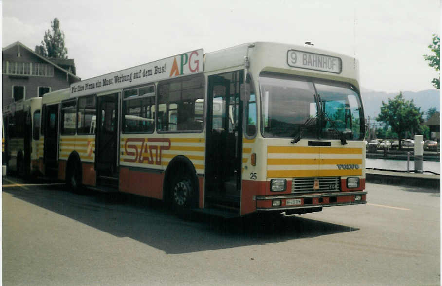 (014'201) - SAT Thun - Nr. 25/BE 419'026 - Volvo/R&J am 19. Juni 1996 bei der Schifflndte Thun