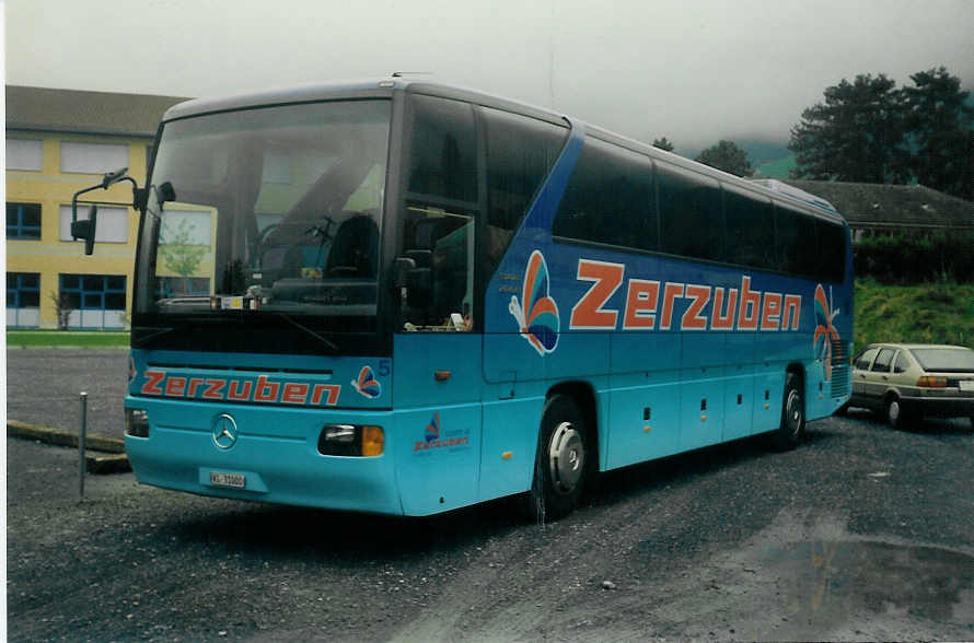 (015'236) - Zerzuben, Visp-Eyholz - Nr. 5/VS 31'000 - Mercedes am 22. September 1996 beim Bahnhof Frutigen