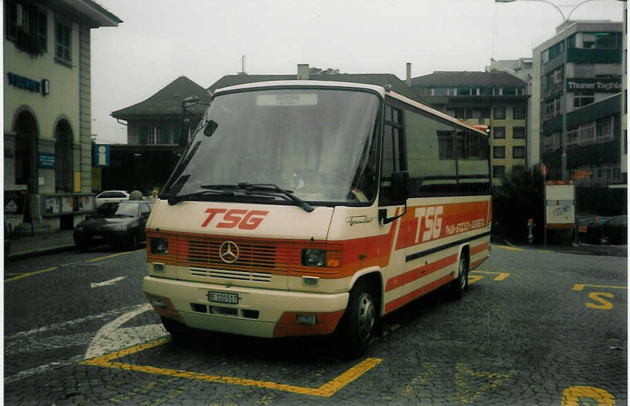 (015'300) - TSG Blumenstein - Nr. 7/BE 120'517 - Mercedes/Auwrter am 24. September 1996 beim Bahnhof Thun