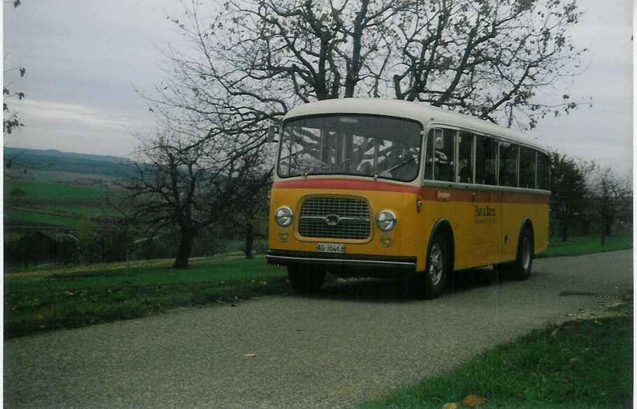 (015'707) - Flori, Wohlen - AG 36'463 - Berna/BBO (ex Merzaghi, Maroggia) am 20. Oktober 1996 zwischen Oltingen und Zeglingen