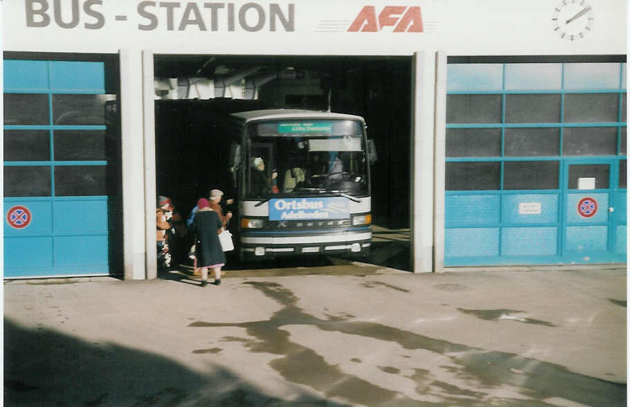 (016'025) - AFA Adelboden - Nr. 4/BE 26'704 - Setra (ex AAGI Interlaken Nr. 32) am 12. Januar 1997 im Autobahnhof Adelboden