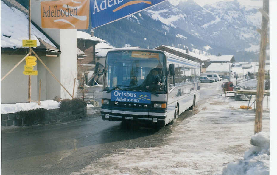 (016'032) - AFA Adelboden - Nr. 4/BE 26'704 - Setra (ex AAGI Interlaken Nr. 32) am 18. Januar 1997 in Adelboden, Boden