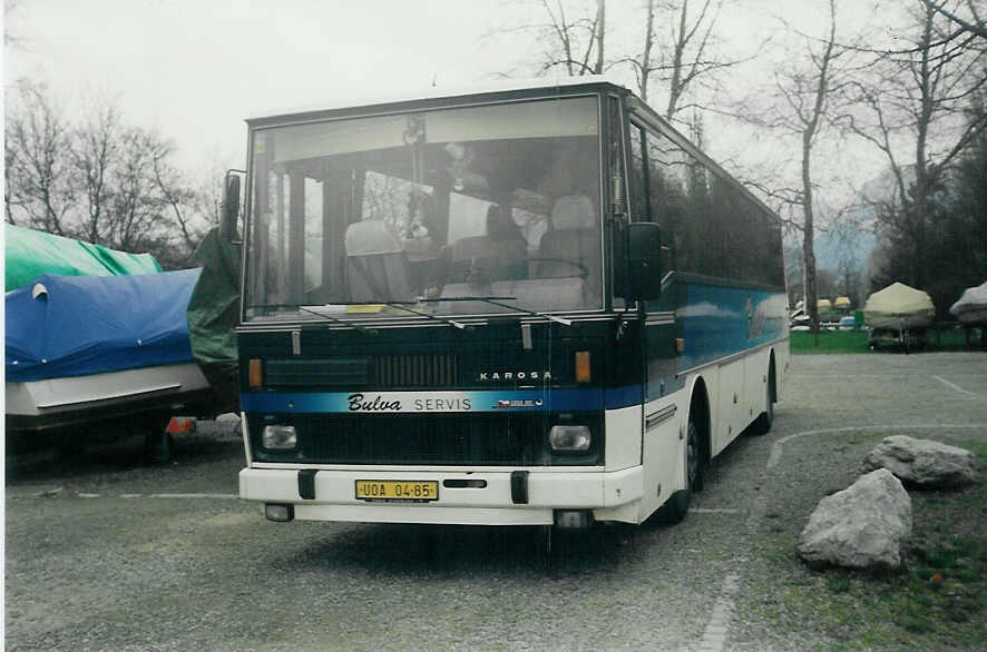 (016'523) - Aus der Tschechoslowakei: Bulva Servis - UOA-04-85 - Karosa am 20. Mrz 1997 in Thun, Lachenwiese