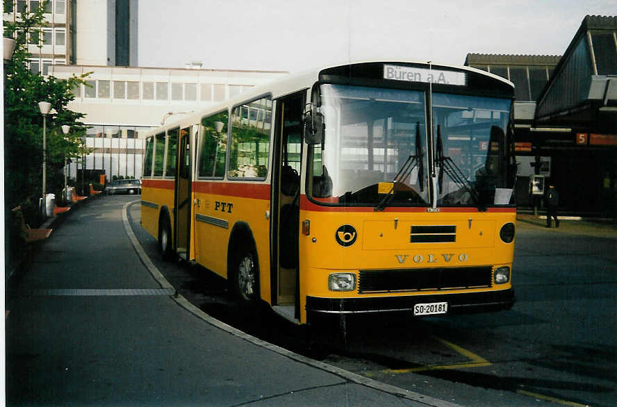 (017'026) - Steiner, Messen - SO 20'181 - Volvo/Hess am 14. Mai 1997 in Bern, Postautostation