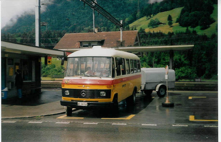 (017'431) - Geiger, Adelboden - Nr. 6/BE 26'710 - Mercedes am 30. Juni 1997 beim Bahnhof Reichenbach