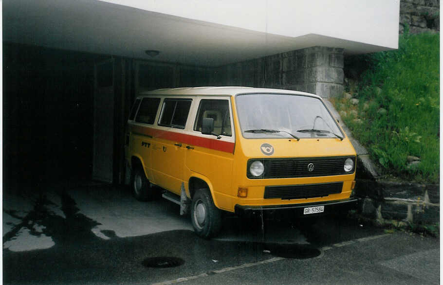 (018'327) - Tschuor, Cavardiras - GR 57'584 - VW am 2. August 1997 in Disentis, Post