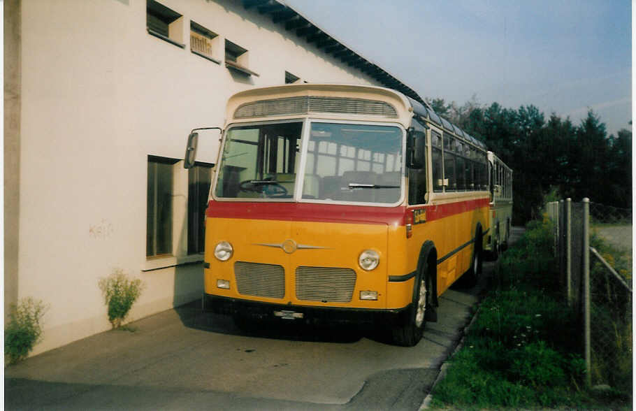 (018'703) - Brunner, Thun - FBW/Hess (ex Bischofberger, Heerbrugg; ex P 24'164) am 22. August 1997 in Thun, Garage STI