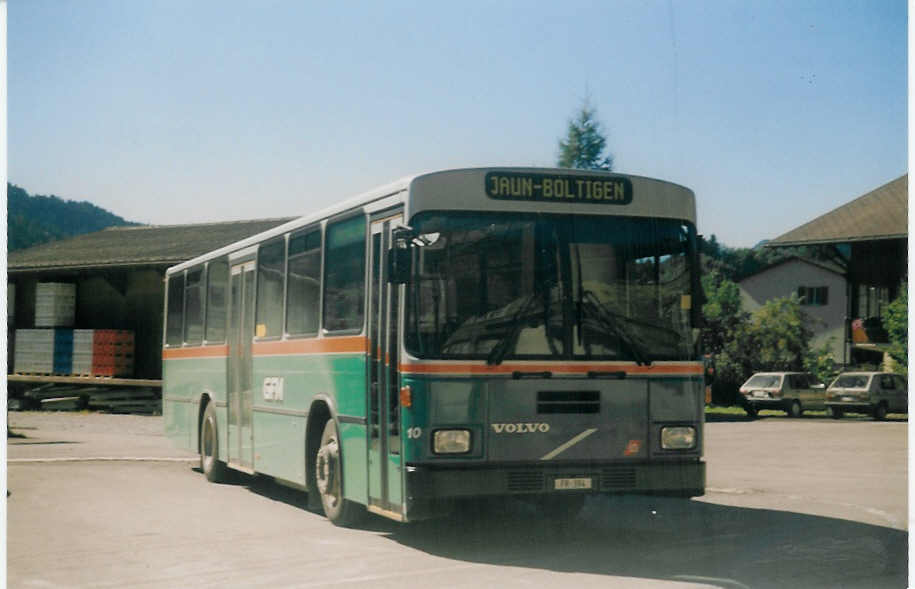 (018'818) - GFM Fribourg - Nr. 10/FR 394 - Volvo/Lauber am 31. August 1997 in Reidenbach