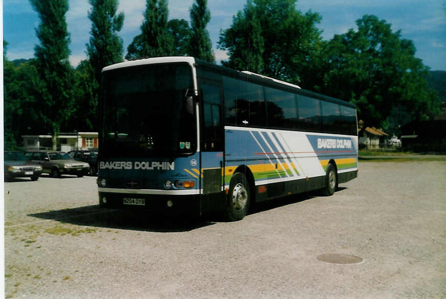 (019'022) - Aus England: Bakers Dolphin, Bristol - Nr. 14/N 204 DYB - Volvo/Van Hool am 1. September 1997 in Thun, Lachenwiese