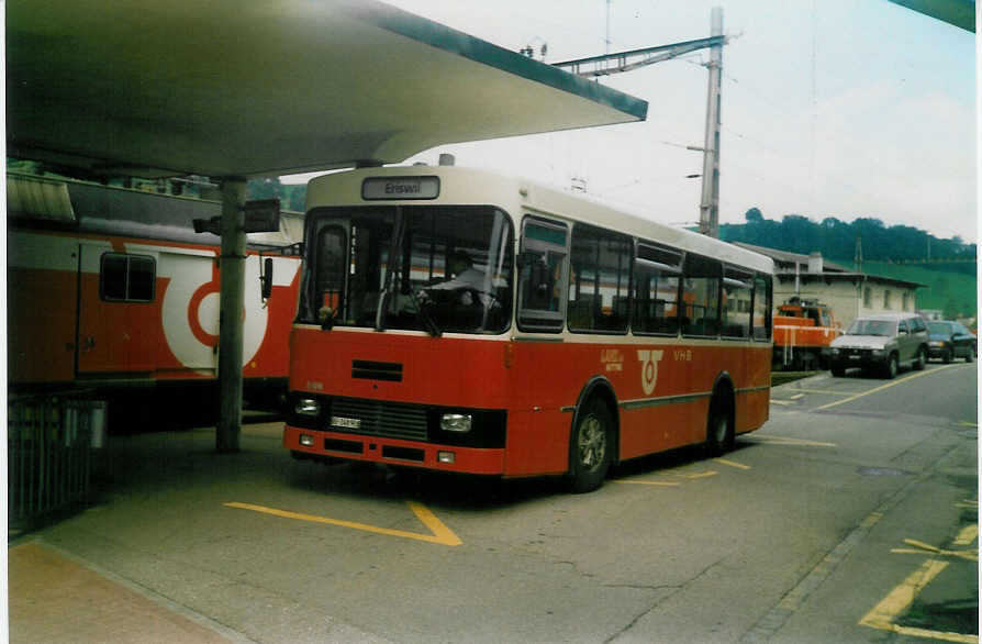 (019'136) - Lanz, Huttwil - BE 248'926 - Volvo/R&J am 6. September 1997 beim Bahnhof Huttwil