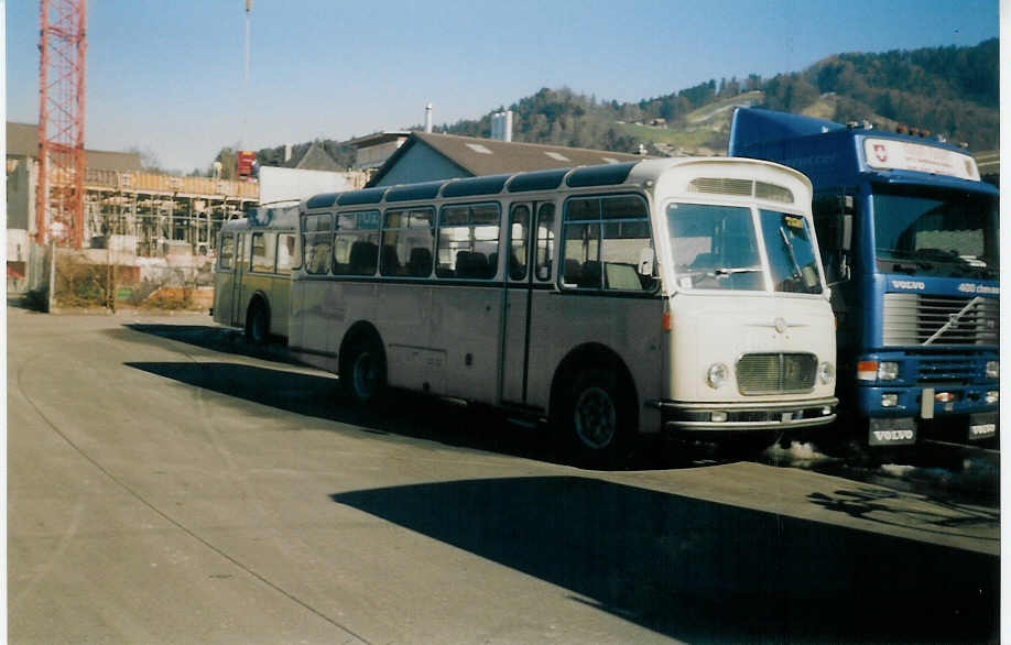 (021'626) - Brunner, Thun - FBW/FHS (ex M+79'510) am 13. Februar 1998 in Thun, Garage STI