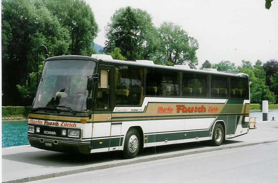 (023'013) - Fausch, Zrich - ZH 345'749 - Scania/Auwrter am 27. Mai 1998 bei der Schifflndte Thun