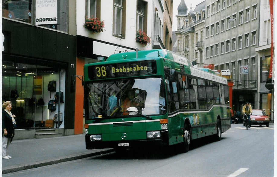 (024'006) - BVB Basel - Nr. 805/BS 2805 - Mercedes am 9. Juli 1998 in Basel, Schifflnde