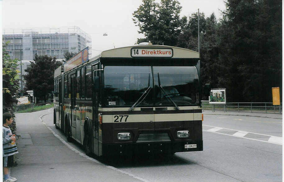 (025'101) - SVB Bern - Nr. 277/BE 339'277 - FBW/Hess-R&J am 3. August 1998 in Bern, Weyermannshaus