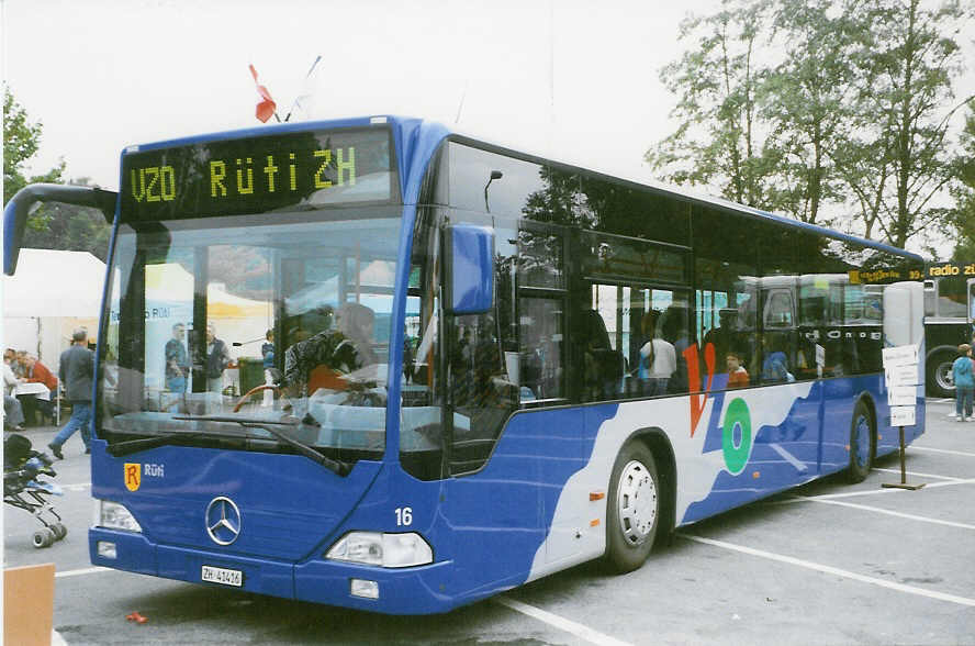 (026'530) - VZO Grningen - Nr. 16/ZH 41'416 - Mercedes am 3. Oktober 1998 in Rti, Sonnenplatz