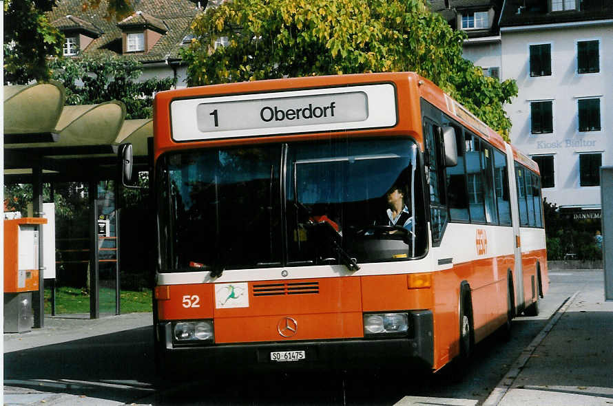 (026'729) - BSU Solothurn - Nr. 52/SO 61'475 - Mercedes/Hess am 5. Oktober 1998 in Solothurn, Amthausplatz