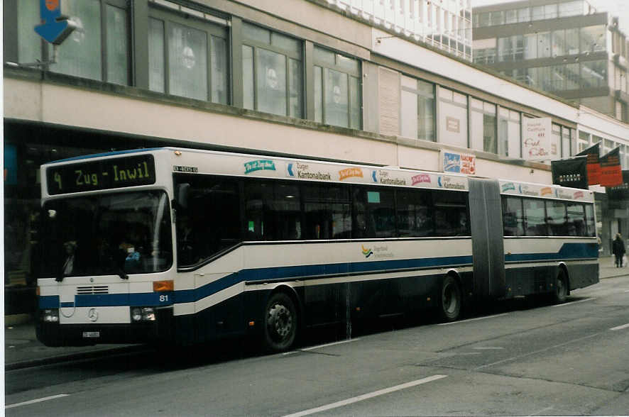 (028'521) - ZVB Zug - Nr. 81/ZG 46'081 - Mercedes am 31. Dezember 1998 in Zug, Steinhof