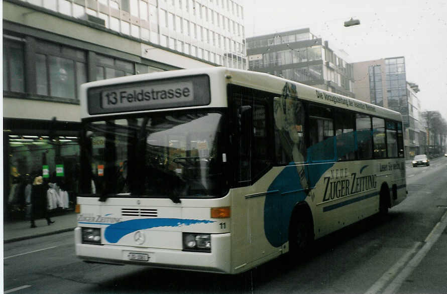 (028'524) - ZVB Zug - Nr. 11/ZG 3361 - Mercedes/Hess am 31. Dezember 1998 in Zug, Steinhof