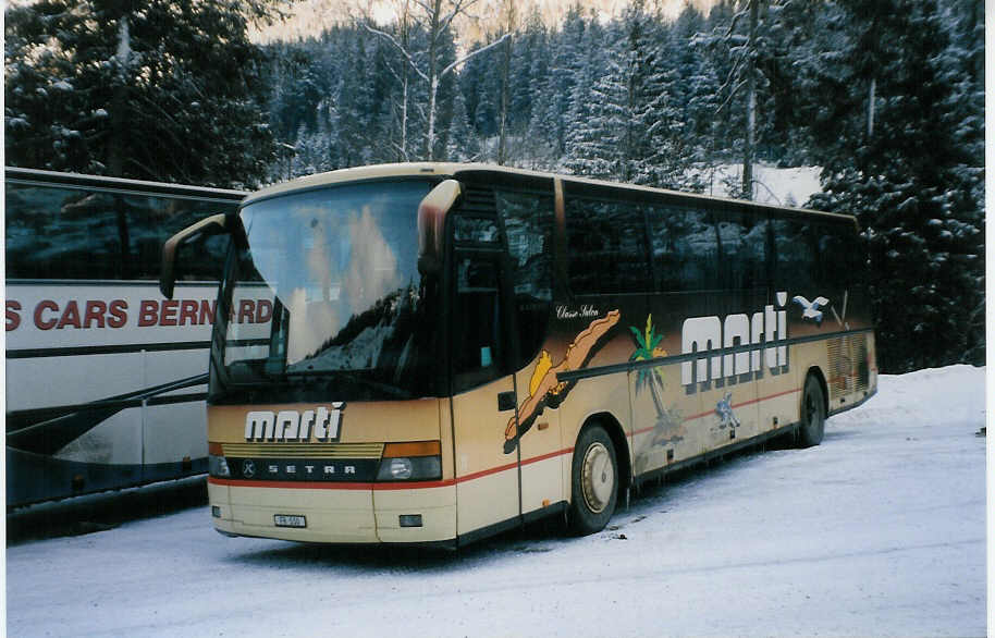 (029'101) - Marti, Kallnach - Nr. 11/FR 510 - Setra am 12. Januar 1999 in Adelboden, Unter dem Birg