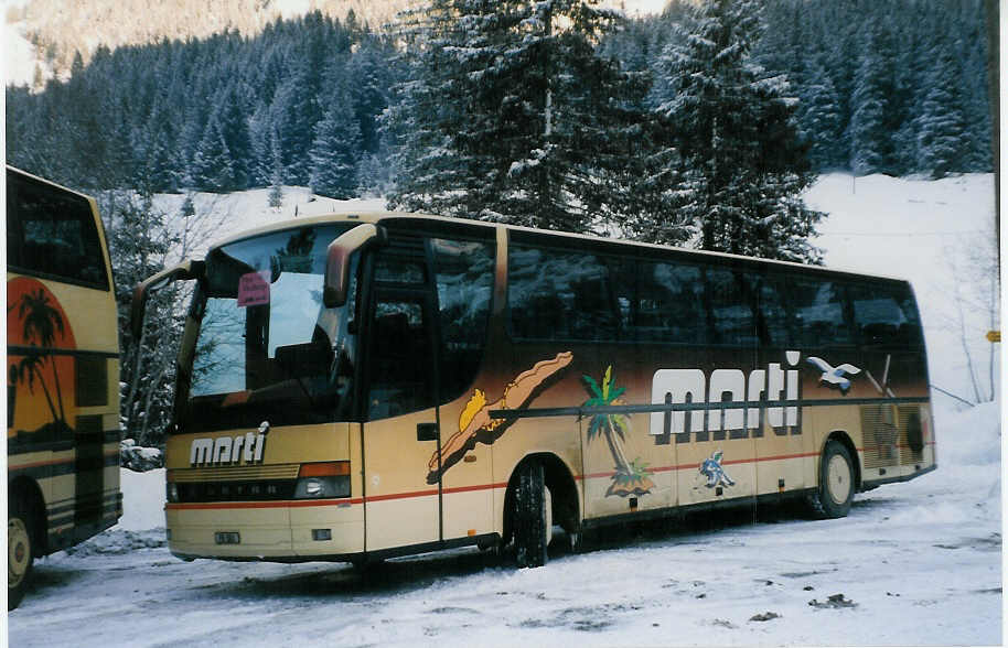 (029'103) - Marti, Kallnach - Nr. 9/FR 501 - Setra am 12. Januar 1999 in Adelboden, Unter dem Birg