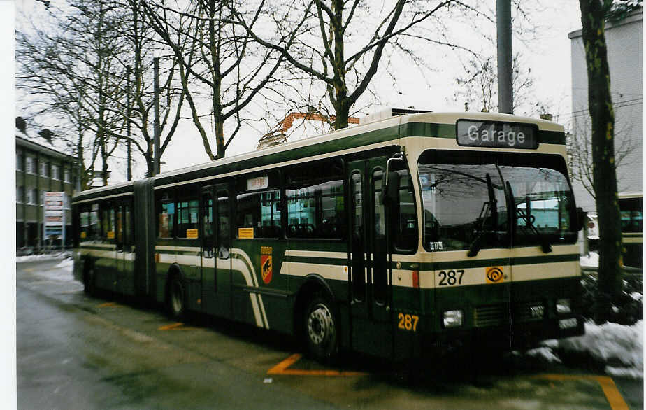 (029'404) - SVB Bern - Nr. 287/BE 419'287 - Volvo/R&J-Hess-Gangloff am 16. Februar 1999 in Bern, Bachmtteli