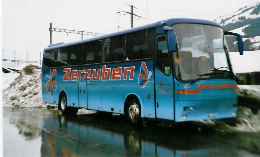 (029'423) - Zerzuben, Visp-Eyholz - Nr. 2/VS 44'605 - Bova am 21. Februar 1999 beim Gterbahnhof Frutigen