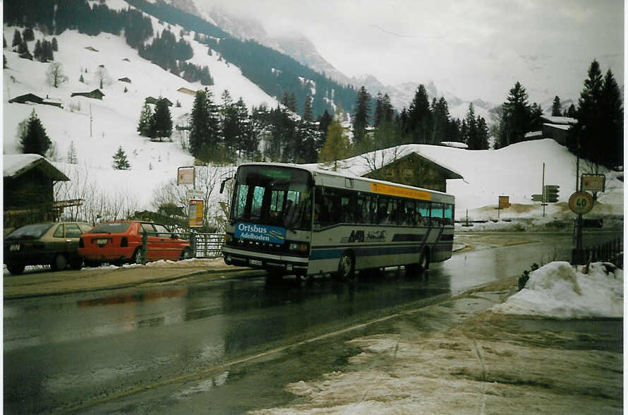 (029'535) - AFA Adelboden - Nr. 14/BE 43'089 - Setra (ex AAGI Interlaken Nr. 33) am 28. Februar 1999 in Adelboden, Oey