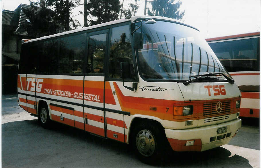 (030'134) - STI Thun - Nr. 7/BE 120'517 - Mercedes/Auwrter (ex TSG Blumenstein Nr. 7) am 17. Mrz 1999 in Thun, Garage