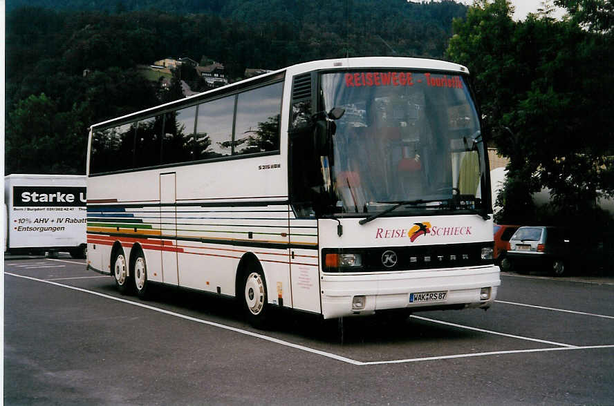 (031'931) - Aus Deutschland: Schieck, Schnau - WAK-RS 87 - Setra am 9. Juni 1999 in Thun, Seestrasse