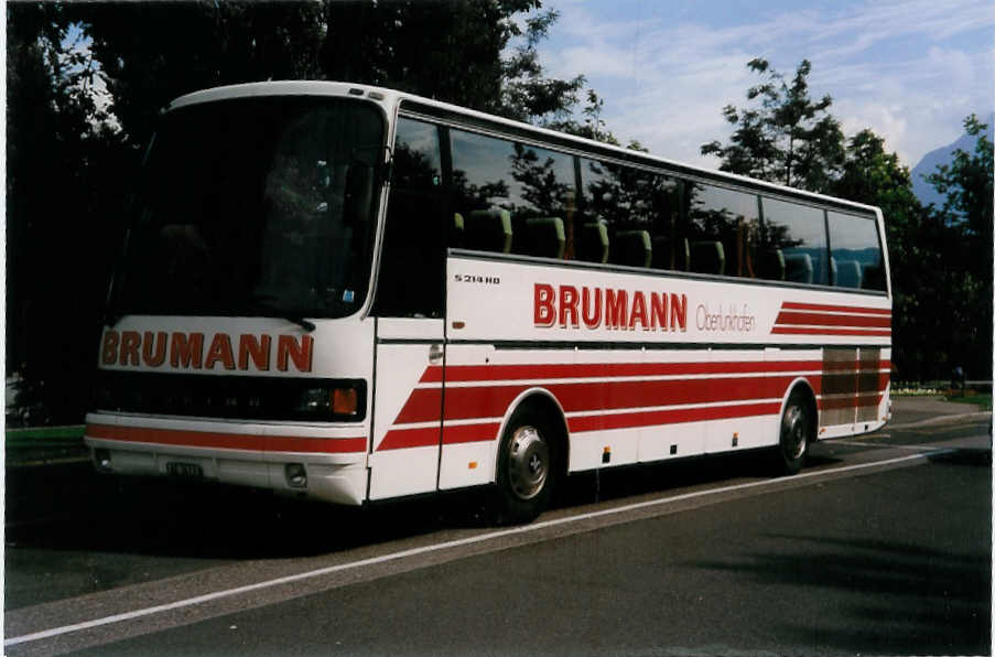 (032'129) - Brumann, Oberlunkhofen - AG 3413 - Setra am 19. Juni 1999 in Thun, Lachen