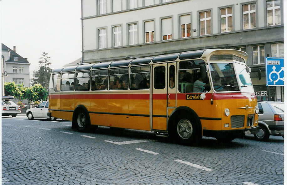 (032'209) - Brunner, Thun - BE 4096 U - FBW/Hess (ex Bischofberger, Heerbrugg; ex P 24'164) am 22. Juni 1999 in Thun, Blliz