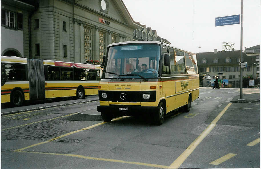 (032'222) - AvH Heimenschwand - Nr. 2/BE 26'510 - Mercedes/Auwrter (ex STI Thun Nr. 40) am 22. Juni 1999 beim Bahnhof Thun