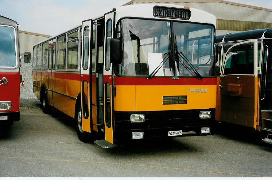 (032'316) - Bischofberger, Heerbrugg - SG 245'055 - FBW/R&J (ex TSG Blumenstein Nr. 8) am 26. Juni 1999 in Hinwil, AMP