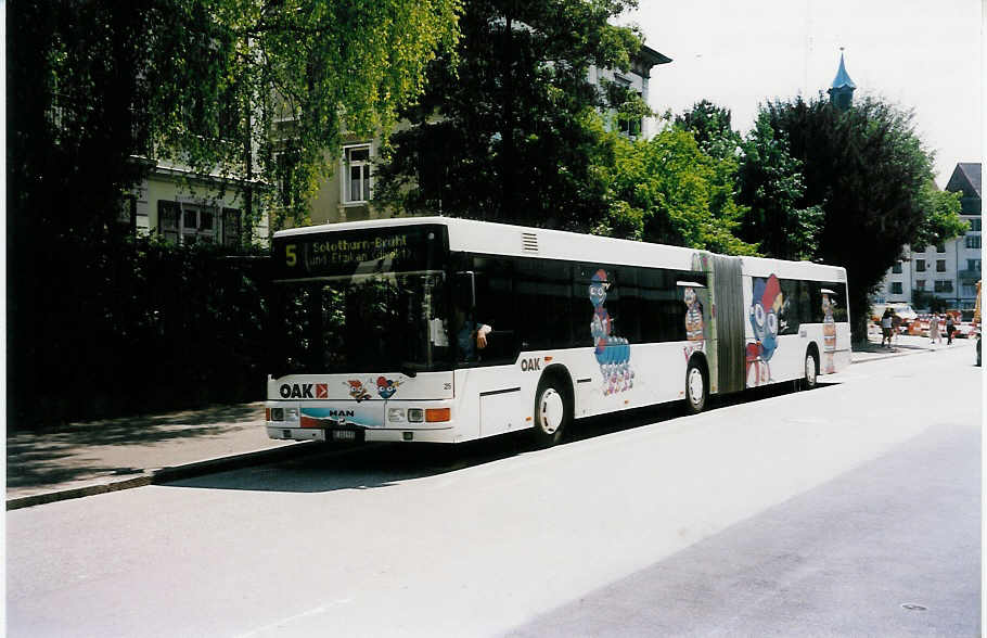 (033'111) - OAK Wangen a.A. - Nr. 25/BE 203'935 - MAN am 5. Juli 1999 in Solothurn, Amthausplatz
