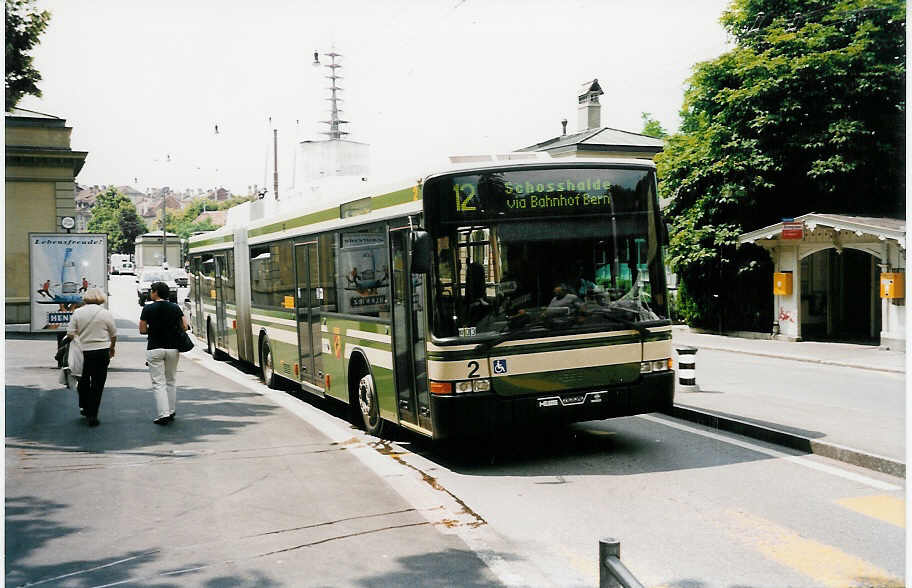 (034'106) - SVB Bern - Nr. 2 - NAW/Hess Gelenktrolleybus am 12. Juli 1999 in Bern, Brengraben
