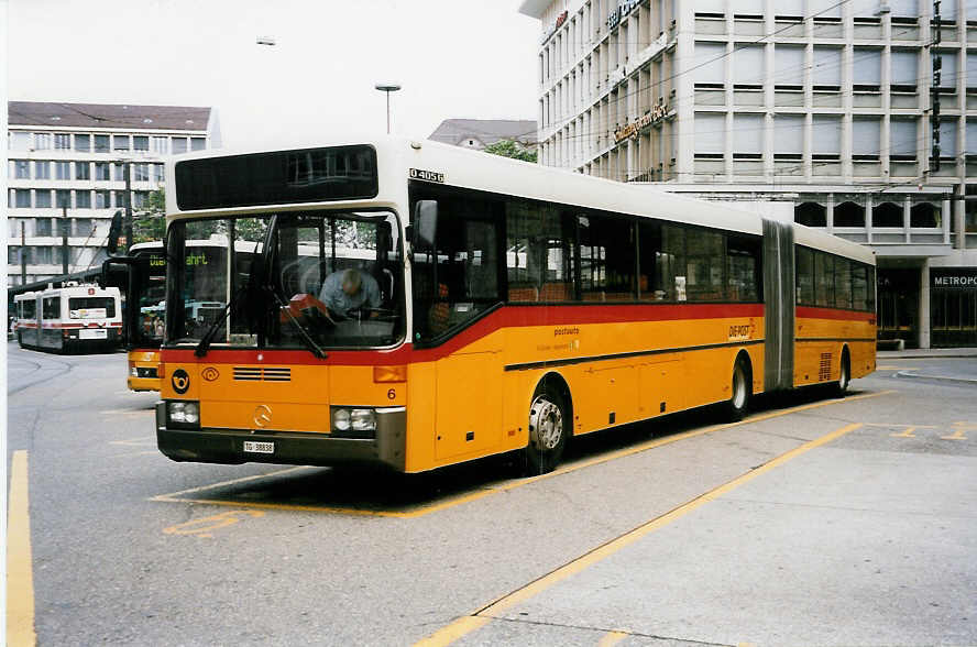 (034'720) - Cars Alpin Neff, Arbon - Nr. 6/TG 38'838 - Mercedes am 19. Juli 1999 beim Bahnhof St. Gallen