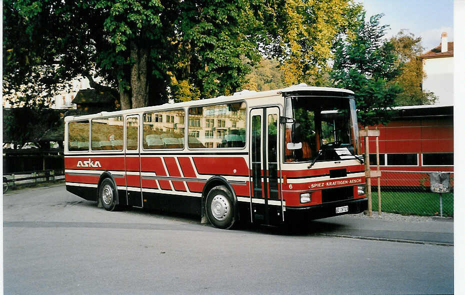 (036'715) - ASKA Aeschi - Nr. 6/BE 26'723 - Volvo/R&J am 7. September 1999 in Thun, Aarefeld