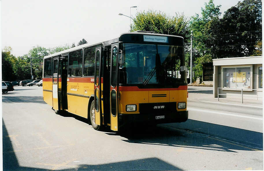 (036'820) - Engeloch, Riggisberg - Nr. 2/BE 447'210 - NAW/Hess (ex P 24'432) am 13. September 1999 in Schwarzenburg, Post