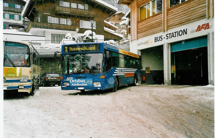 (038'235) - AFA Adelboden - Nr. 3/BE 26'703 - Mercedes am 31. Dezember 1999 beim Autobahnhof Adelboden