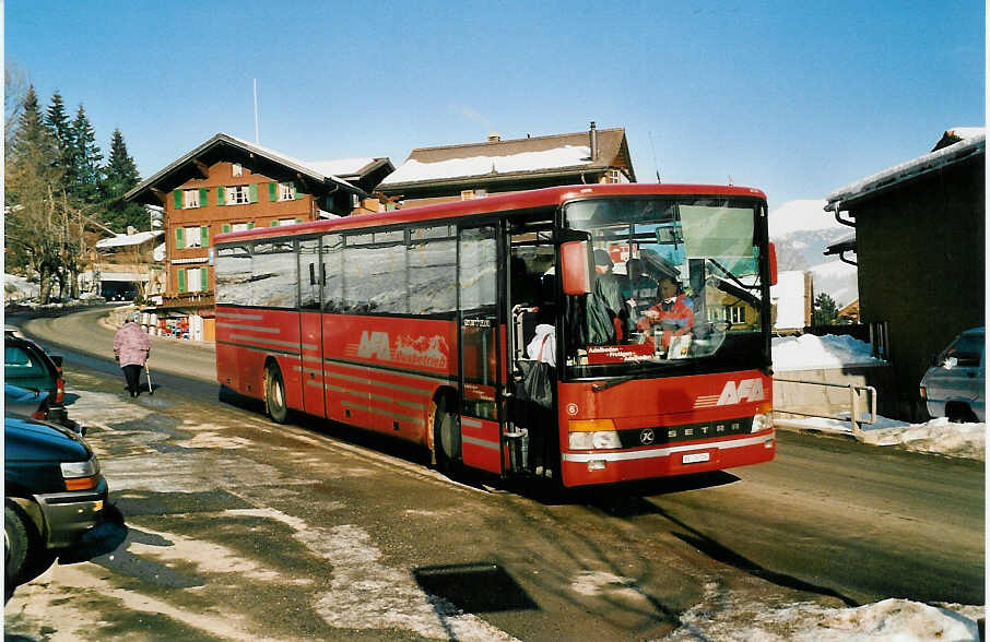 (038'812) - AFA Adelboden - Nr. 6/BE 26'706 - Setra am 16. Januar 2000 in Adelboden, Mhleport