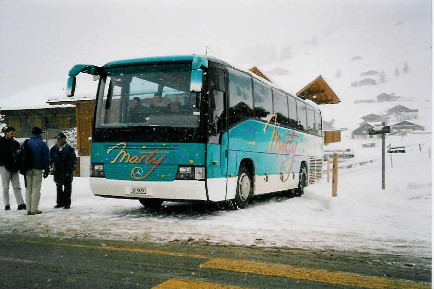 (039'220) - Marty, Varen - VS 5689 - Mercedes am 20. Februar 2000 in Adelboden, Kreuzweg
