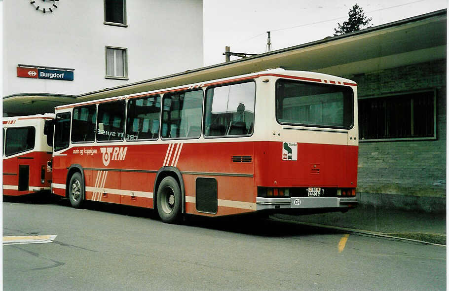(039'922) - AAGK Koppigen - Nr. 5/BE 122'014 - NAW/Lauber (ex Dhler, Burgdorf Nr. 81) am 18. Mrz 2000 beim Bahnhof Burgdorf