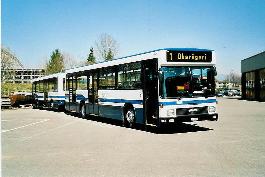 (040'022) - ZVB Zug - Nr. 100/ZG 54'620 - NAW/Hess am 8. April 2000 in Zug, Garage