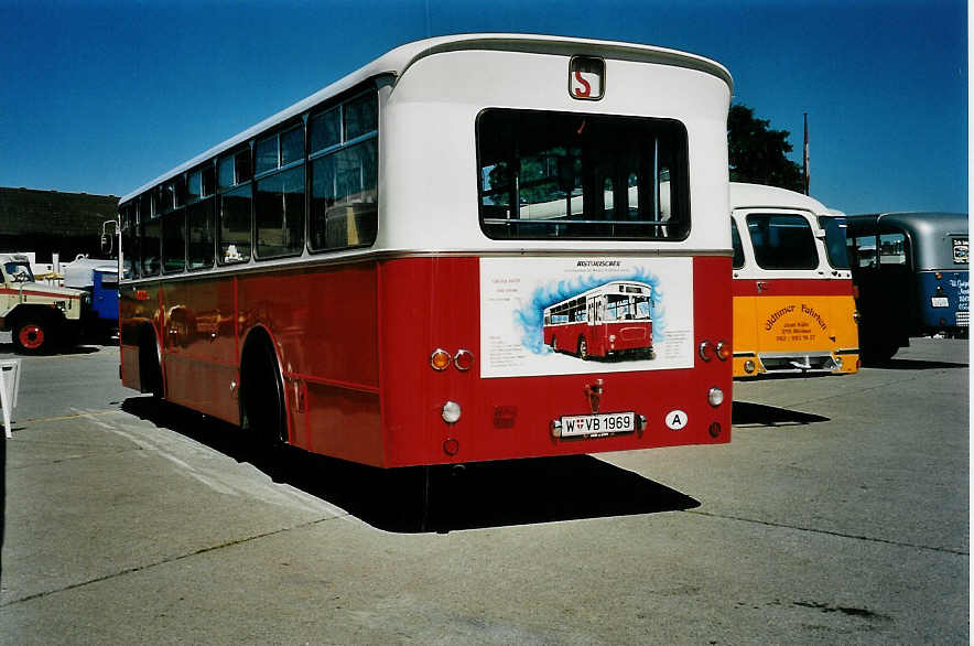 (041'032) - Aus Oesterreich: Trunkat, Wien - W VB 1969 - Grf&Stift (ex Wiener Verkehrsbetriebe) am 18. Juni 2000 in Hinwil, AMP