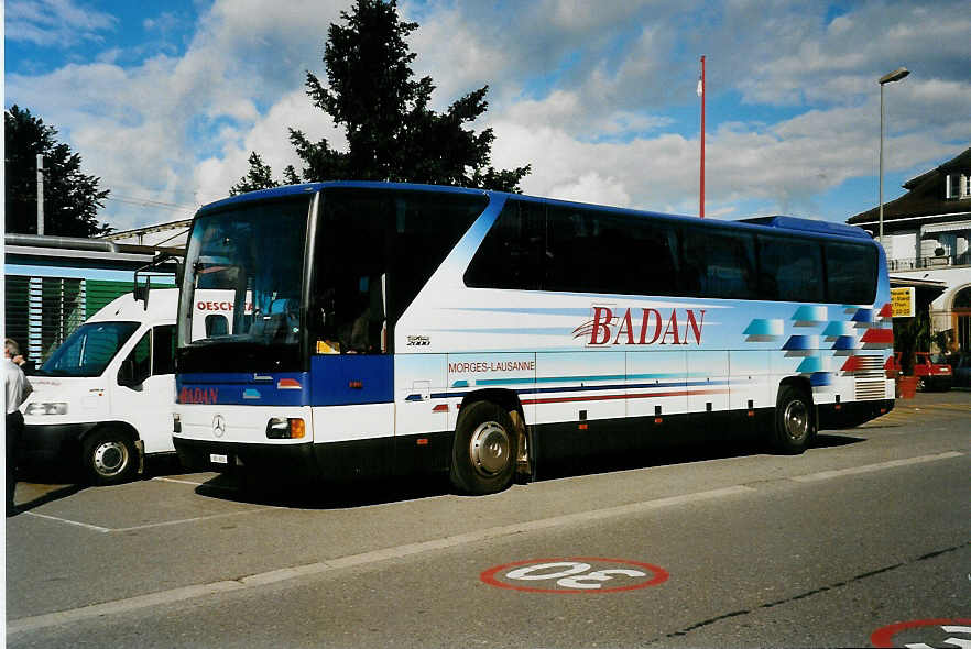 (041'631) - Badan, Morges - VD 603 - Mercedes am 5. Juli 2000 beim Bahnhof Thun