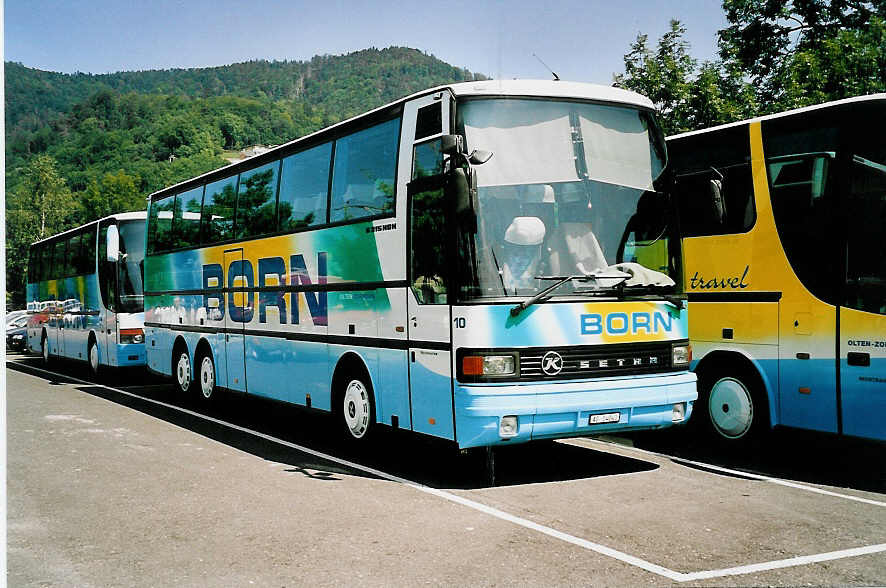(042'615) - Born, Olten - Nr. 10/AG 14'041 - Setra am 16. August 2000 in Thun, Seestrasse