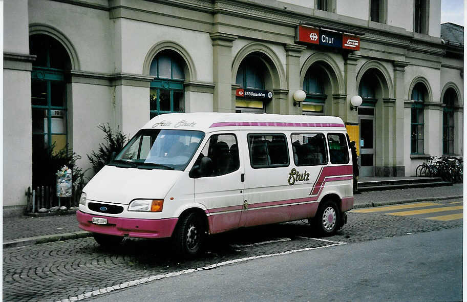 (044'505) - Stutz, Baden - AG 80'110 V - Ford am 1. Januar 2001 beim Bahnhof Chur