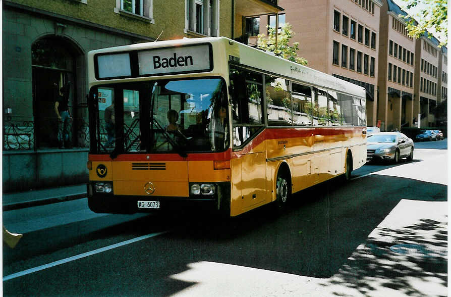 (048'222) - Meier, Untersiggenthal - Nr. 3/AG 6073 - Mercedes am 17. Juli 2001 in Baden, Postautostation